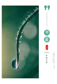 寒露二十四节气海报素材背景