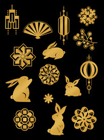 月饼月亮中秋素材