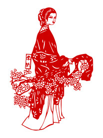 剪纸金陵十二钗李纨