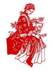 剪纸金陵十二钗秦可卿