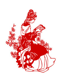 剪纸金陵十二钗贾迎春