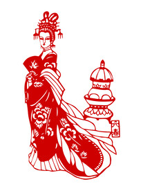 剪纸金陵十二钗贾元春