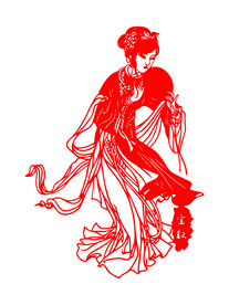 剪纸金陵十二钗薛宝钗