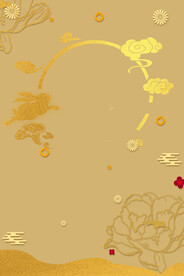 中秋节烫金素材
