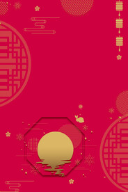 中秋节烫金黑金素材