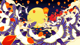 中秋节国潮风插画海报