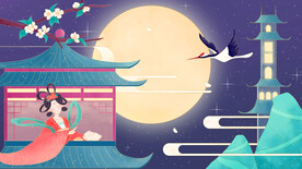 中秋节国潮风海报