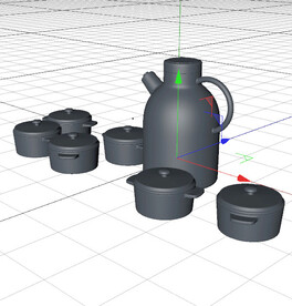 C4D模型 餐具