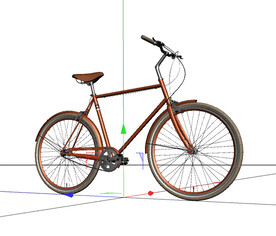 C4D模型 自行车