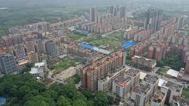 广东小镇道路航拍