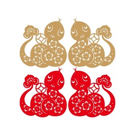 2025年生肖蛇剪纸