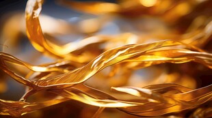 闪亮传奇金色线条金沙粒子飞散