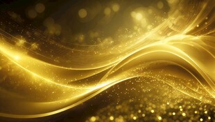 闪亮传奇金色线条金沙粒子飞散