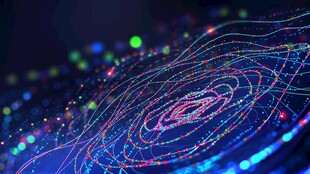 炫彩激光粒子时空隧道穿梭门