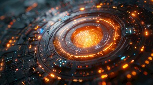 炫彩激光粒子时空隧道穿梭门