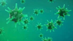 新冠德尔塔病毒变异基因高科技图