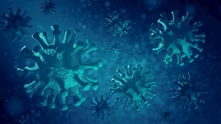 新冠德尔塔病毒变异基因高科技图