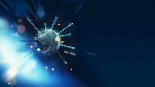 新冠德尔塔病毒变异基因高科技图