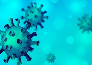 新冠德尔塔病毒变异基因高科技图