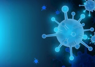 新冠德尔塔病毒变异基因高科技图