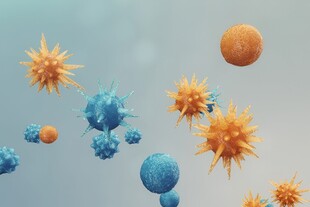 新冠德尔塔病毒变异基因高科技图