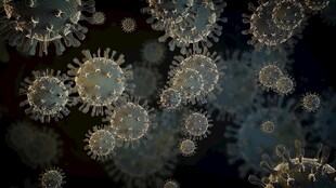 新冠德尔塔病毒变异基因高科技图