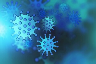 新冠德尔塔病毒变异基因高科技图