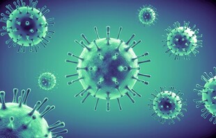 新冠德尔塔病毒变异基因高科技图