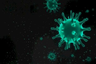 新冠德尔塔病毒变异基因高科技图