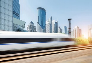高铁动车列车铁路火车地铁轻轨