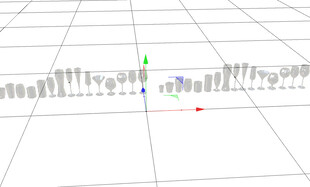 C4D模型 玻璃杯