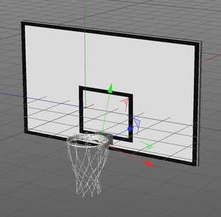 C4D模型 篮球架