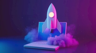 C4D航空火箭发射3d效果图