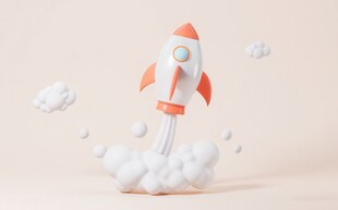 C4D航空火箭发射3d效果图