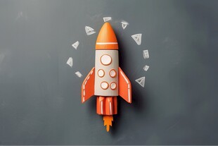 C4D航空火箭发射3d效果图