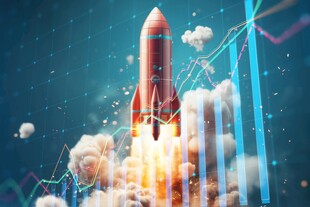 C4D航空火箭发射3d效果图