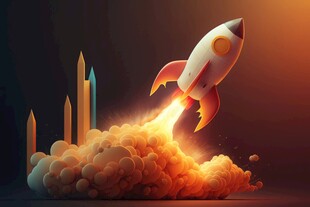 C4D航空火箭发射3d效果图