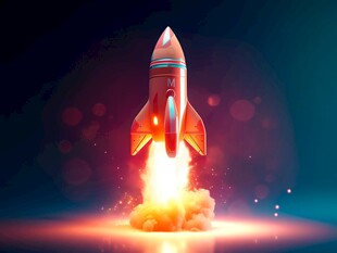 C4D航空火箭发射3d效果图