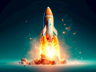 C4D航空火箭发射3d效果图