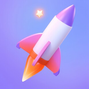 C4D航空火箭发射3d效果图