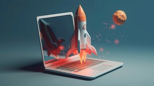C4D航空火箭发射3d效果图
