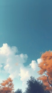 户外景色草地蓝天白云背景图