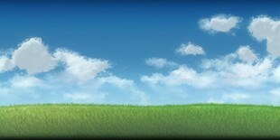 户外景色草地蓝天白云背景图