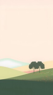 户外景色草地蓝天白云背景图