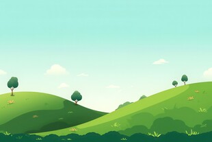 户外景色草地蓝天白云背景图