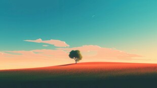 户外景色草地蓝天白云背景图