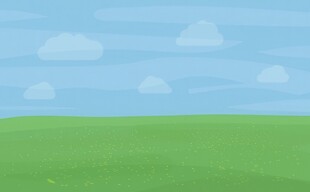 户外景色草地蓝天白云背景图