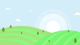 户外景色草地蓝天白云背景图