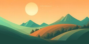 户外景色草地蓝天白云背景图