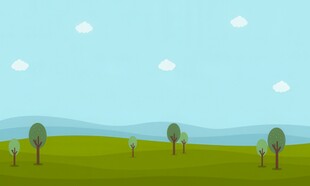 户外景色草地蓝天白云背景图